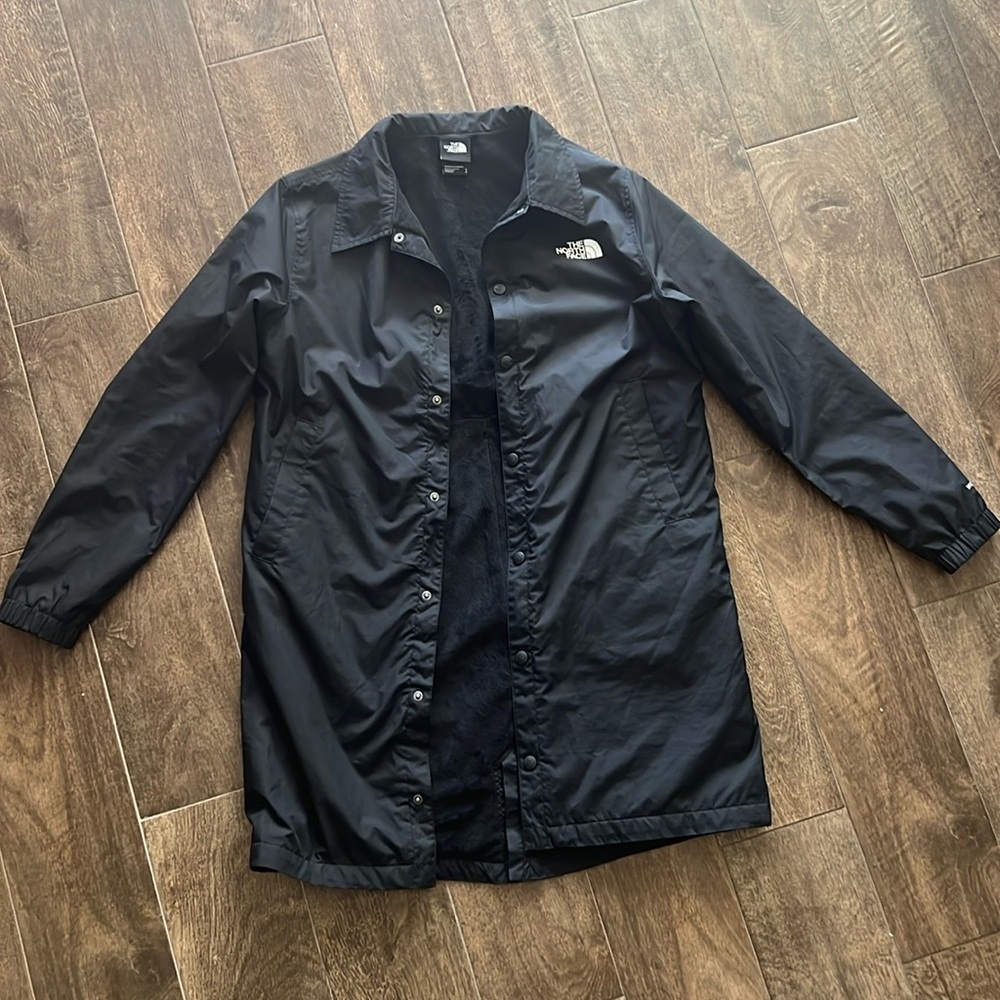 Black Small North Face rain jacket